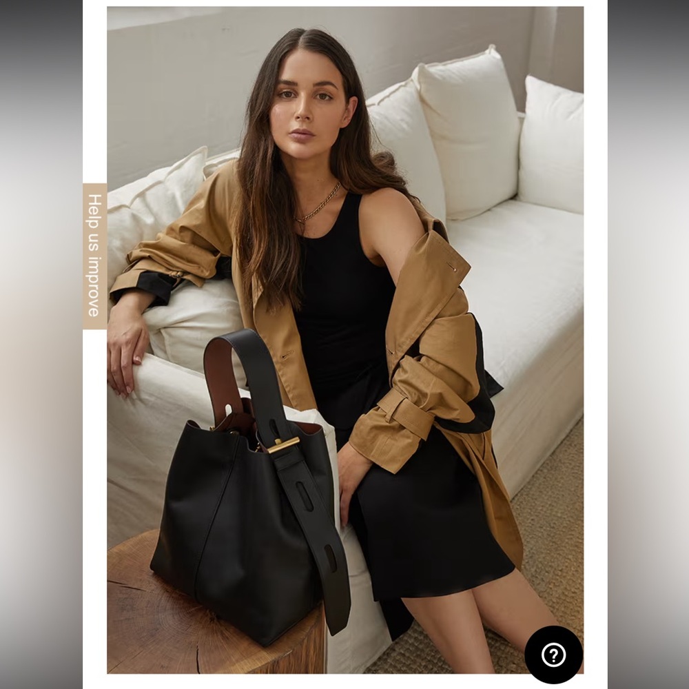 OROTON 2-COLOUR TRENCH COAT OVERSIZED